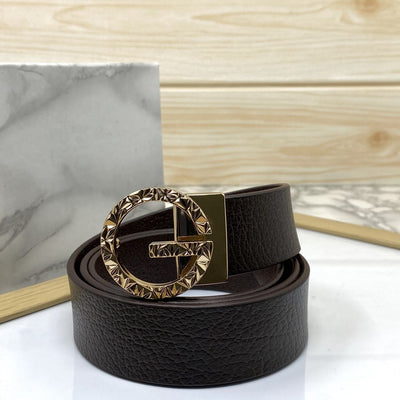 Premium Shiny G-letter Design Formal Leather Belt-UniqueandClassy