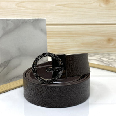 Premium Shiny G-letter Design Formal Leather Belt-UniqueandClassy