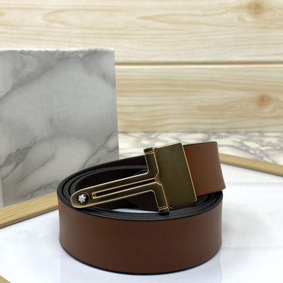 T-Shape Formal and Casual Leather Strap Belt-UniqueandClassy