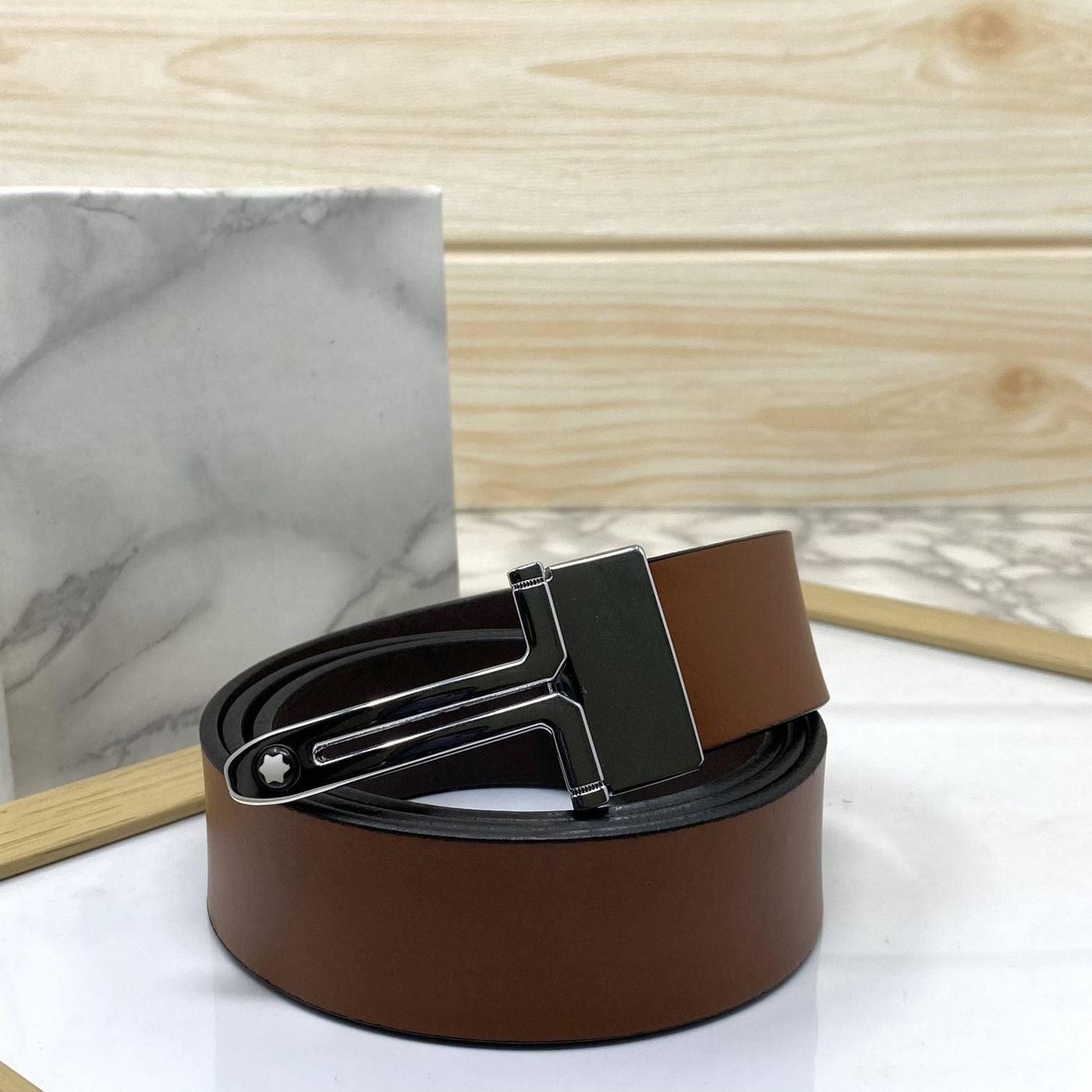 T-Shape Formal and Casual Leather Strap Belt-UniqueandClassy