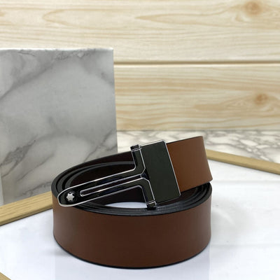 T-Shape Formal and Casual Leather Strap Belt-UniqueandClassy