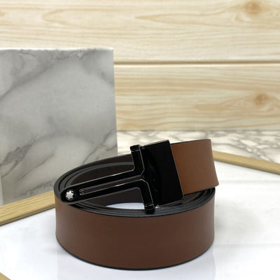 T-Shape Formal and Casual Leather Strap Belt-UniqueandClassy