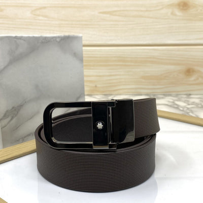 Casual U-Shape Leather Strap Belt For Men-UniqueandClassy