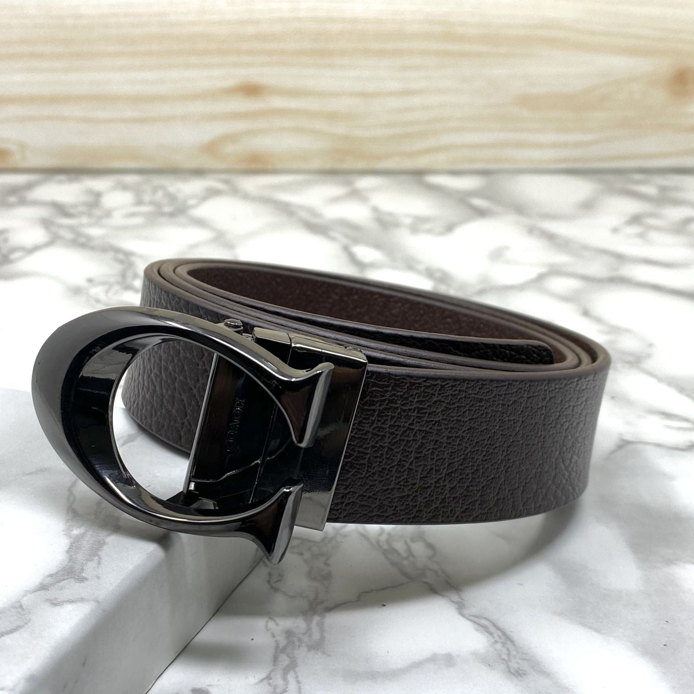 Classy Curve C Design Casual  Genuine Leather Belt-UniqueandClassy