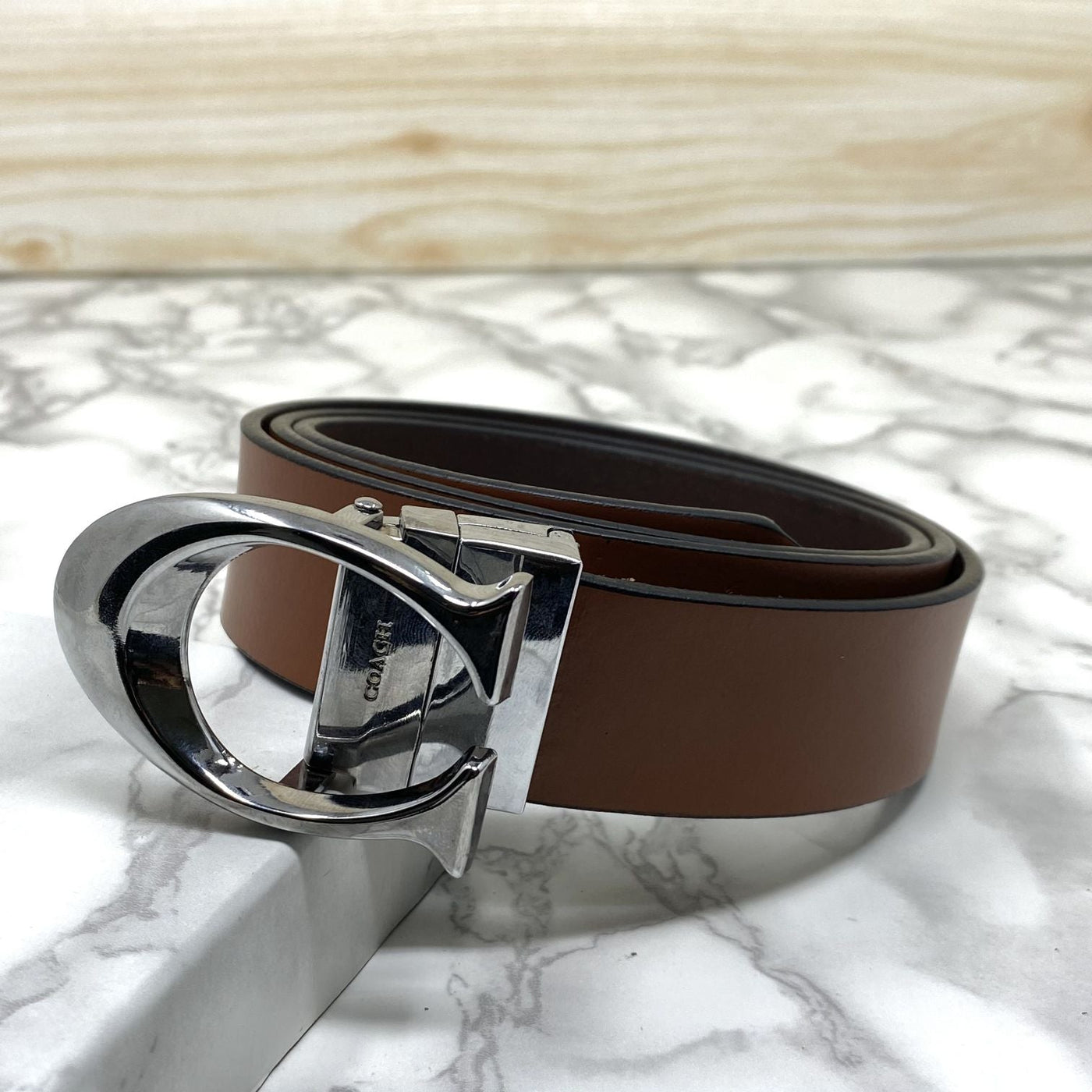 Classy Curve C Design Casual  Genuine Leather Belt-UniqueandClassy