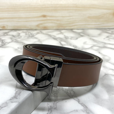 Classy Curve C Design Casual  Genuine Leather Belt-UniqueandClassy