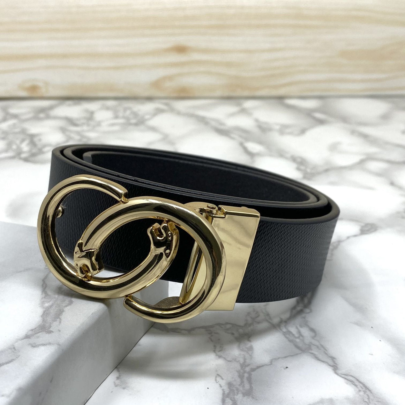 Classic Jaguar Design Leather Strap Belt-UniqueandClassy