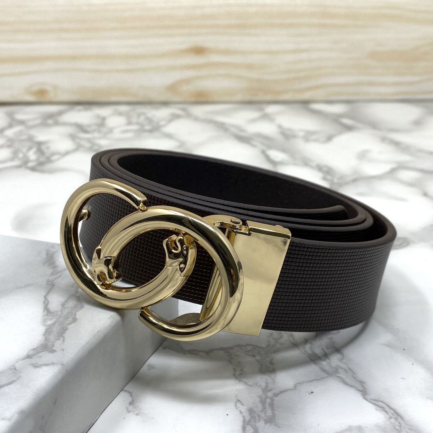 Classic Jaguar Design Leather Strap Belt-UniqueandClassy