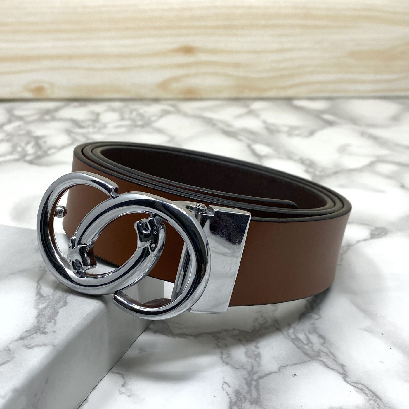 Classic Jaguar Design Leather Strap Belt-UniqueandClassy