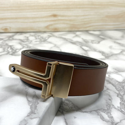 T-Shape Formal and Casual Leather Strap Belt-UniqueandClassy