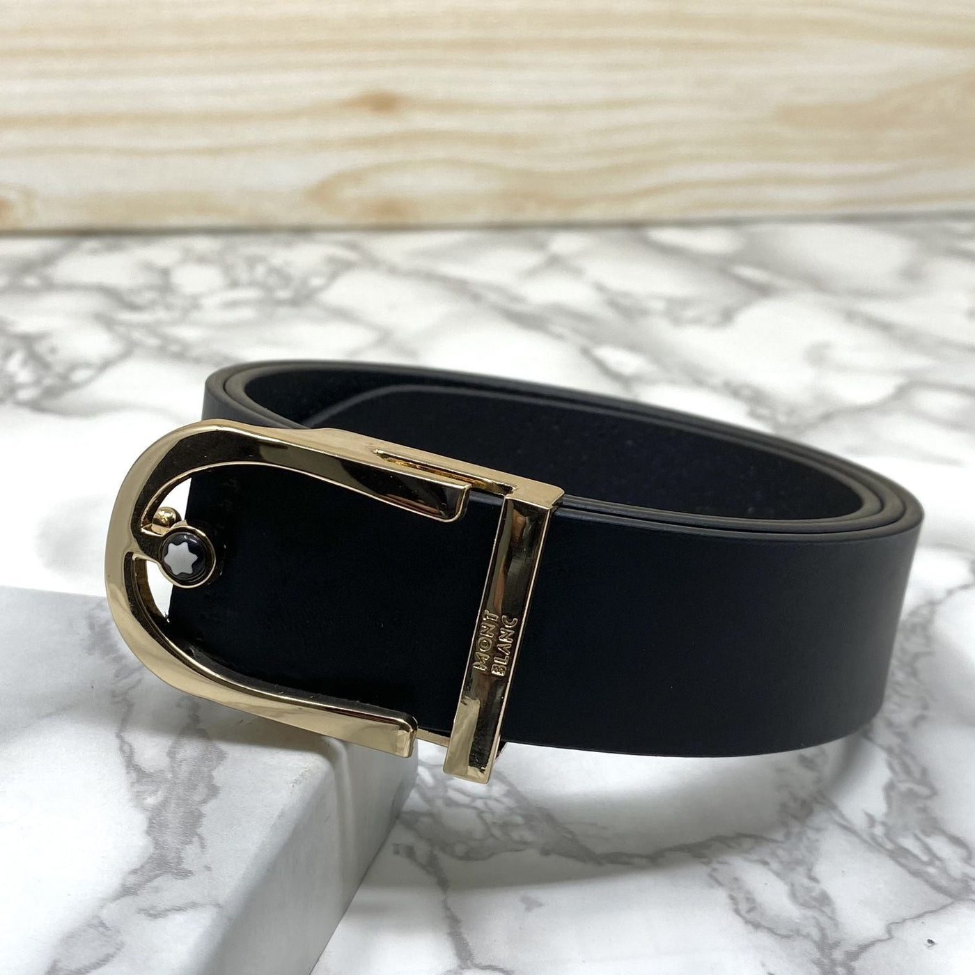 U-Shape Signature Formal Leather Strap Belt-UniqueandClassy