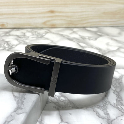 U-Shape Signature Formal Leather Strap Belt-UniqueandClassy