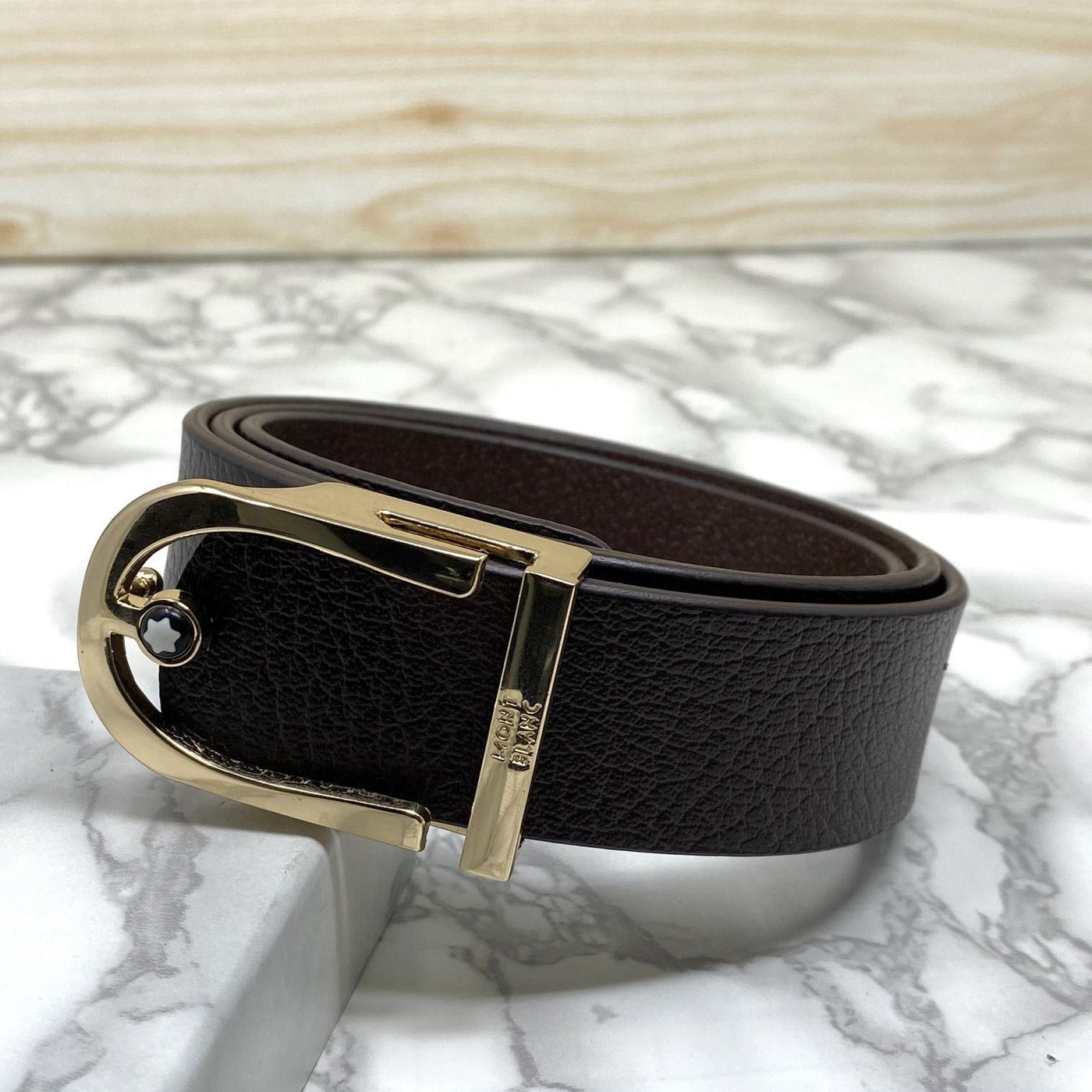 U-Shape Signature Formal Leather Strap Belt-UniqueandClassy