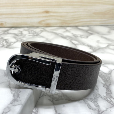 U-Shape Signature Formal Leather Strap Belt-UniqueandClassy