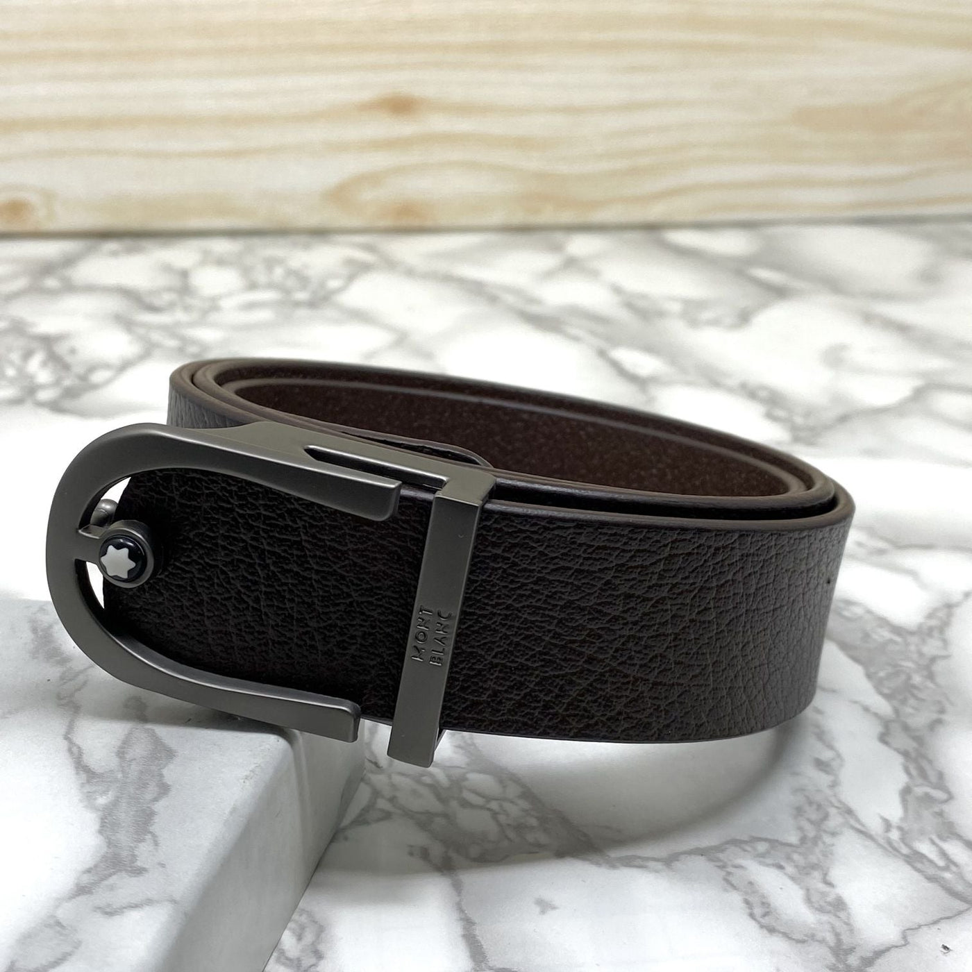 U-Shape Signature Formal Leather Strap Belt-UniqueandClassy