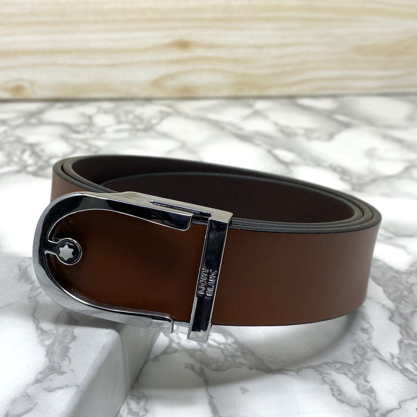 U-Shape Signature Formal Leather Strap Belt-UniqueandClassy