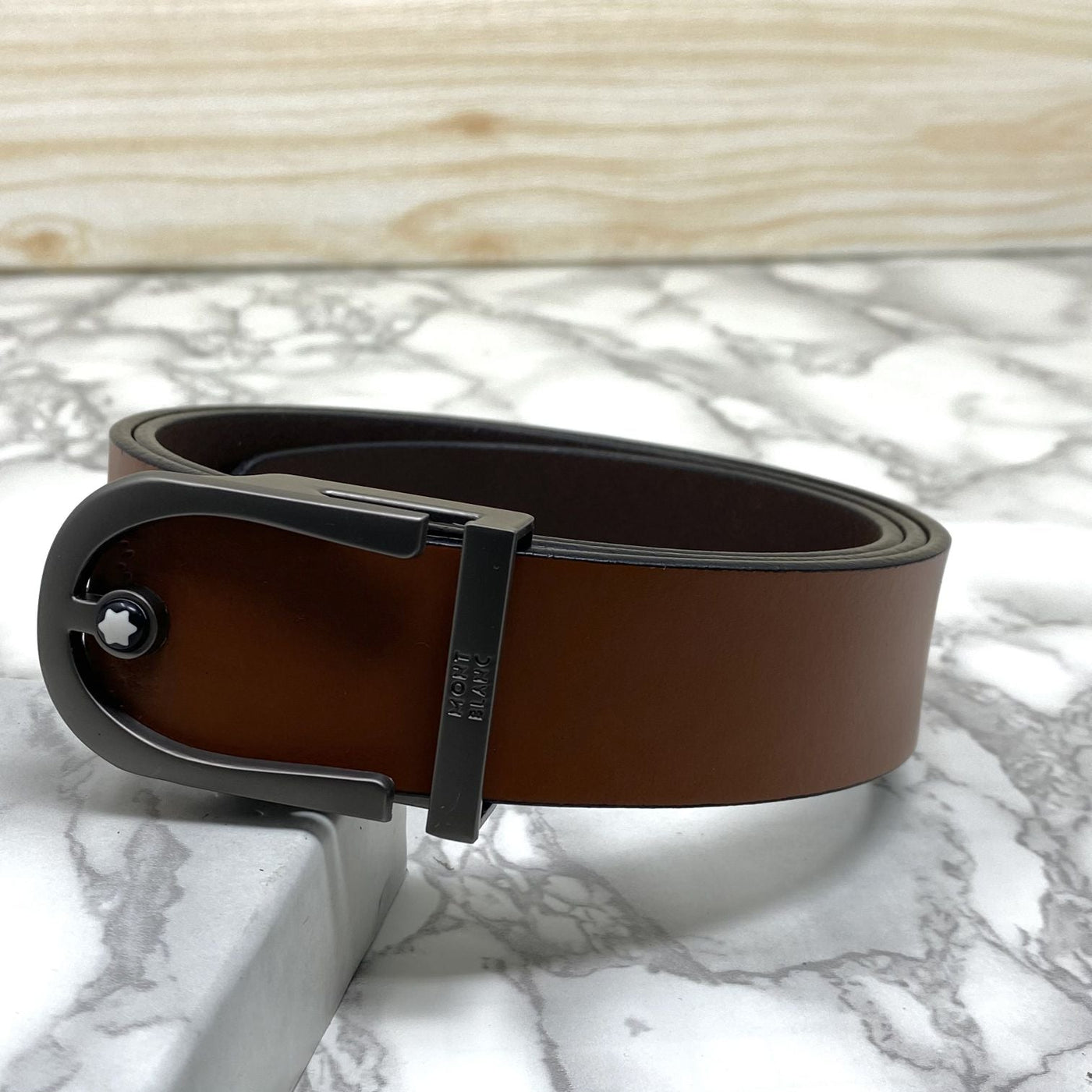 U-Shape Signature Formal Leather Strap Belt-UniqueandClassy