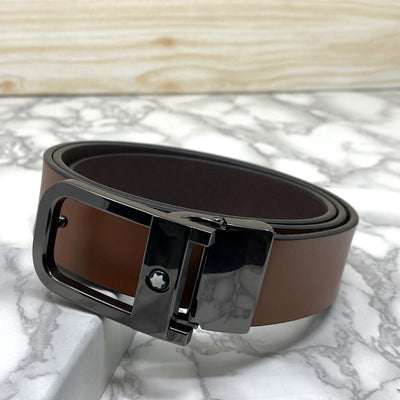 Casual U-Shape Leather Strap Belt For Men-UniqueandClassy