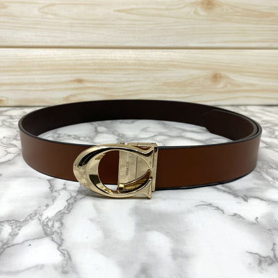 Classy Curve C Design Casual  Genuine Leather Belt-UniqueandClassy