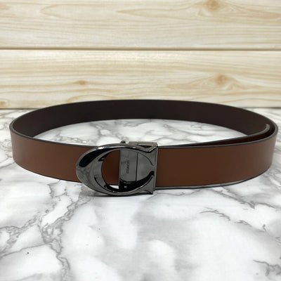 Classy Curve C Design Casual  Genuine Leather Belt-UniqueandClassy