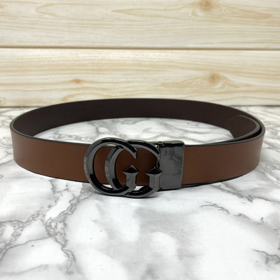 Stylish New Arrival GG Letter Pure Leather Belt-UniqueandClassy