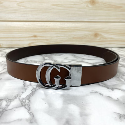 Stylish New Arrival GG Letter Pure Leather Belt-UniqueandClassy