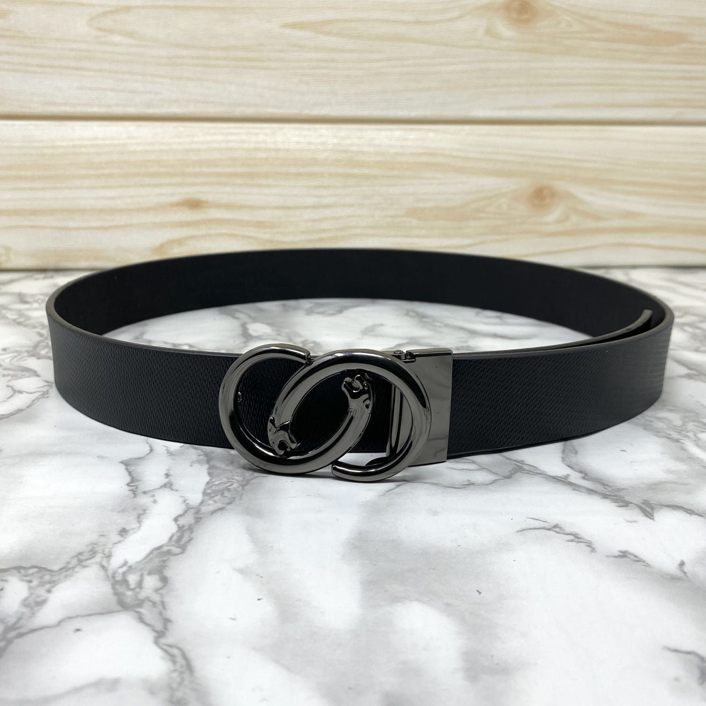 Classic Jaguar Design Leather Strap Belt-UniqueandClassy