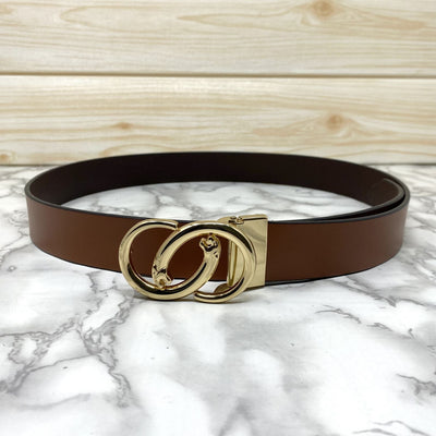 Classic Jaguar Design Leather Strap Belt-UniqueandClassy