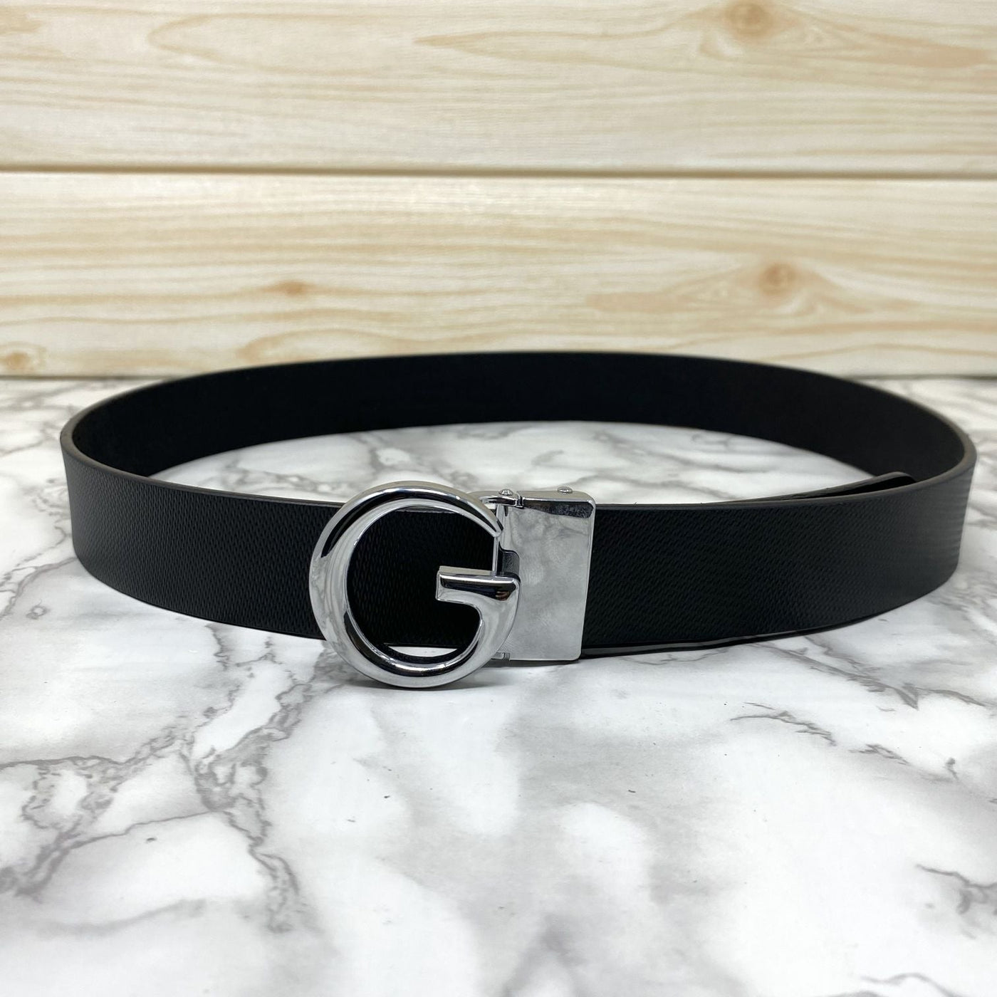 Stylish G Buckle Leather Strap Belt-JoansParamount