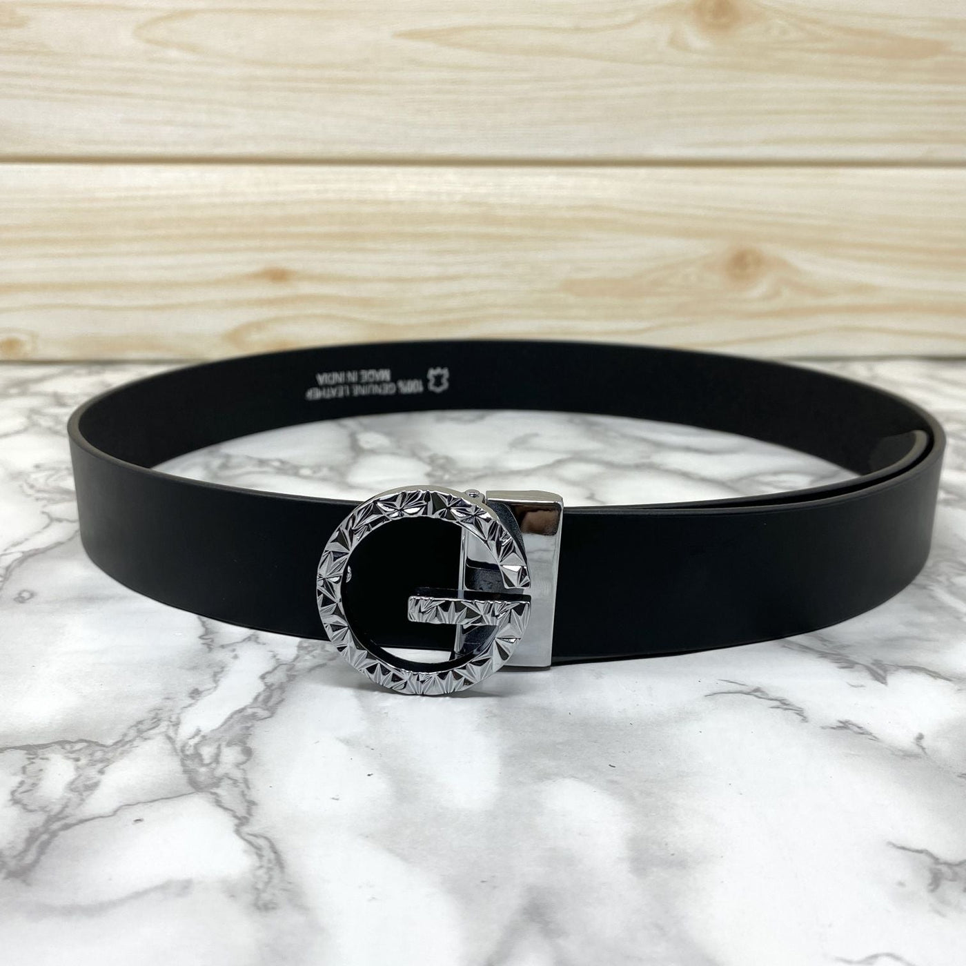 Premium Shiny G-letter Design Formal Leather Belt-UniqueandClassy