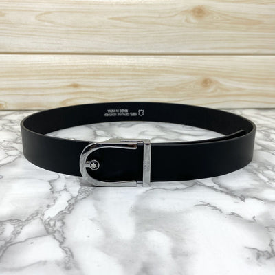 U-Shape Signature Formal Leather Strap Belt-UniqueandClassy