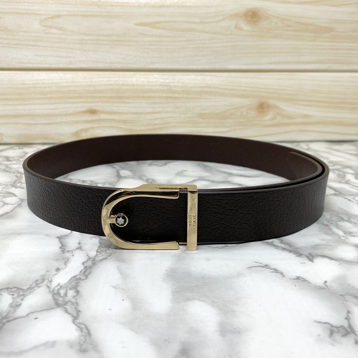 U-Shape Signature Formal Leather Strap Belt-UniqueandClassy