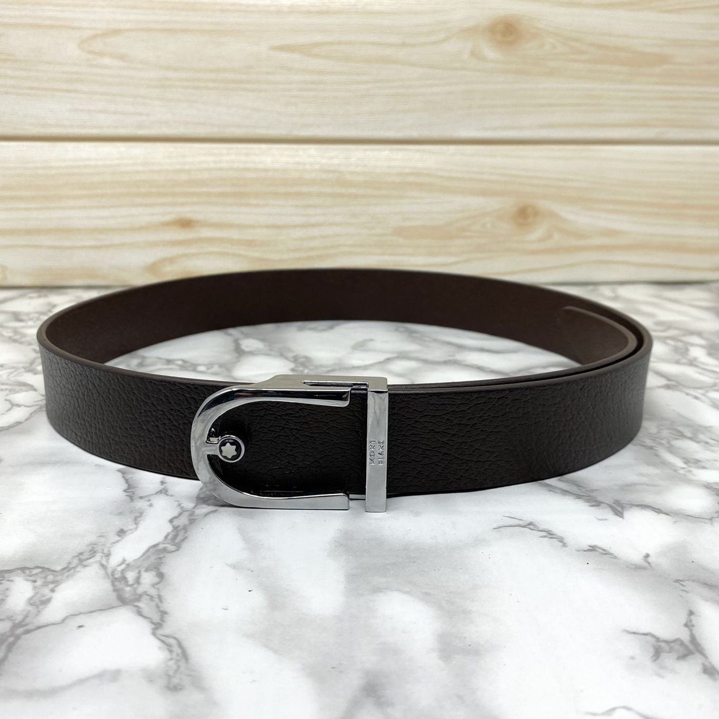 U-Shape Signature Formal Leather Strap Belt-UniqueandClassy