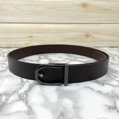 U-Shape Signature Formal Leather Strap Belt-UniqueandClassy