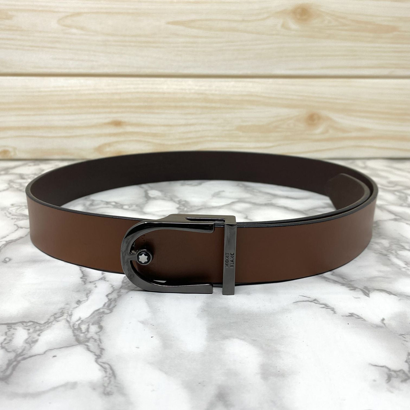 U-Shape Signature Formal Leather Strap Belt-UniqueandClassy