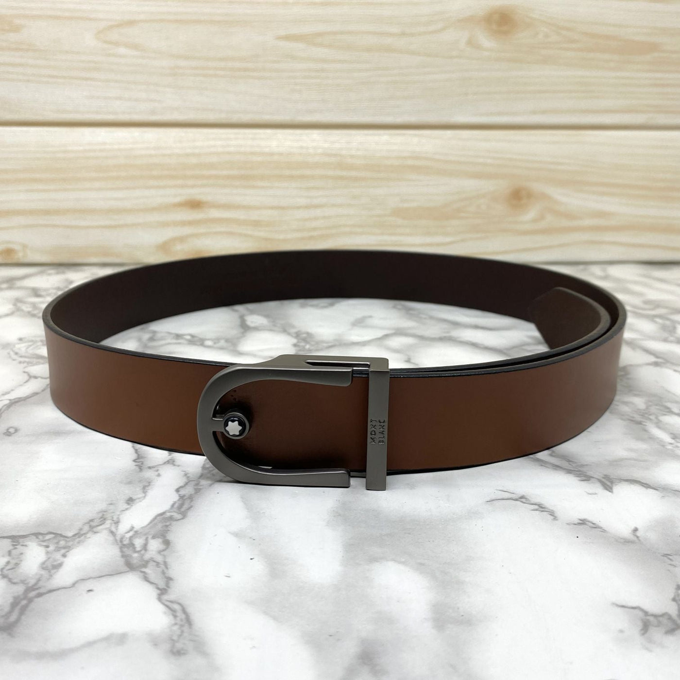 U-Shape Signature Formal Leather Strap Belt-UniqueandClassy