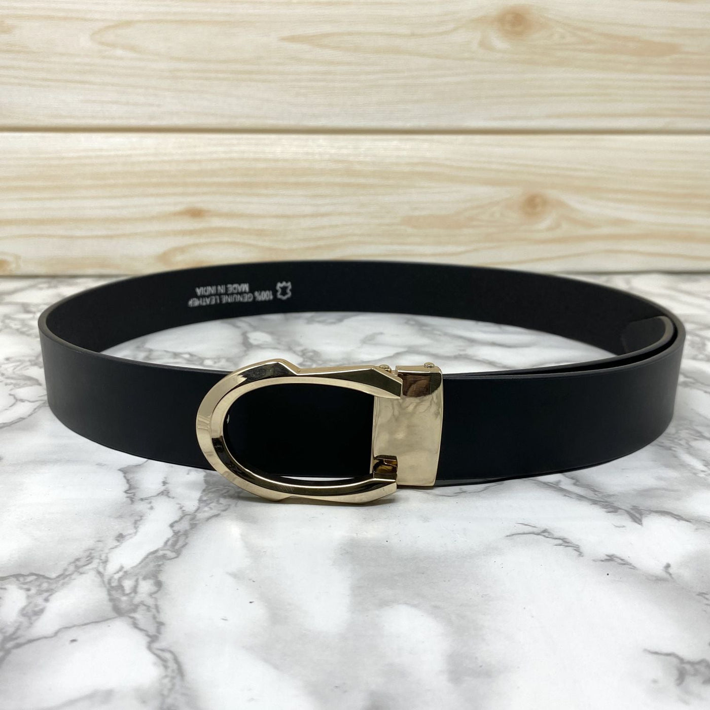 Signature C Logo Leather Belt For Unisex-UniqueandClassy