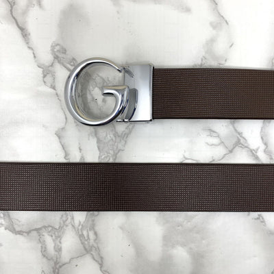 Stylish G Buckle Leather Strap Belt-JoansParamount