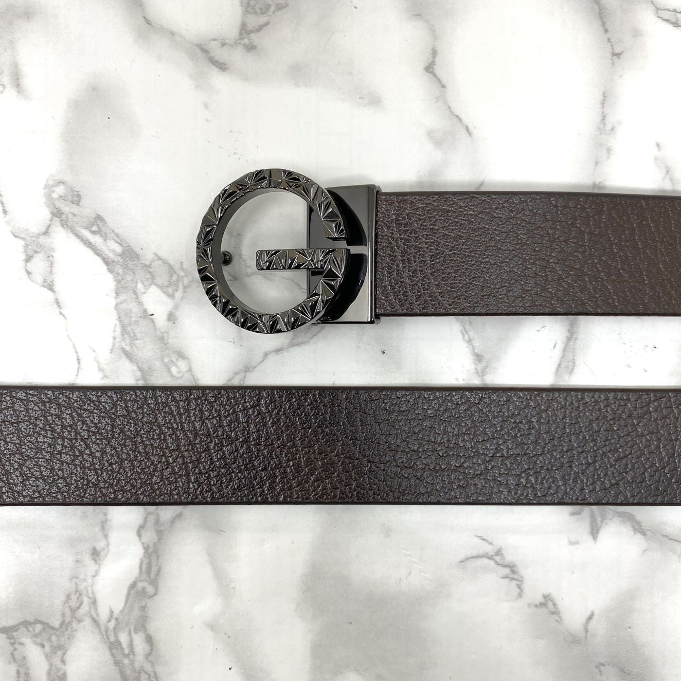 Premium Shiny G-letter Design Formal Leather Belt-UniqueandClassy