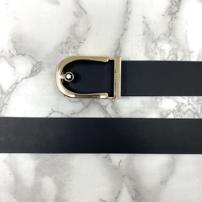 U-Shape Signature Formal Leather Strap Belt-UniqueandClassy