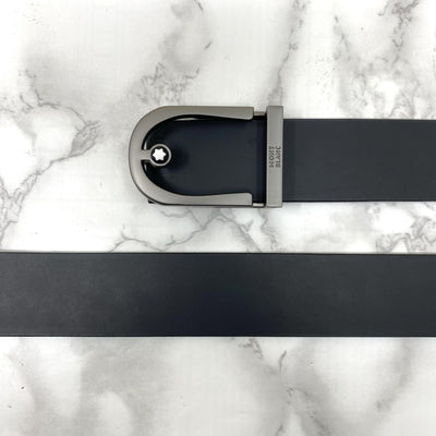 U-Shape Signature Formal Leather Strap Belt-UniqueandClassy