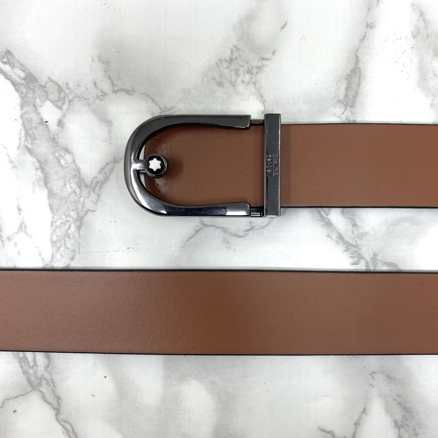 U-Shape Signature Formal Leather Strap Belt-UniqueandClassy