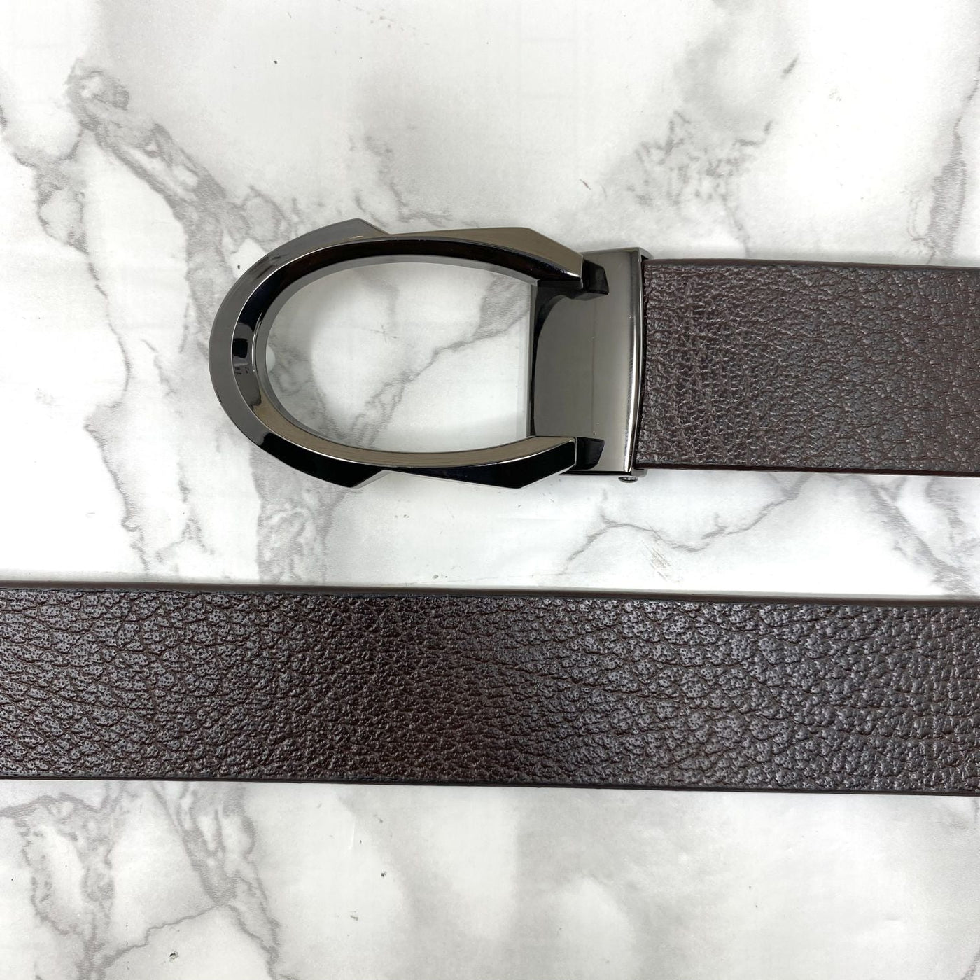 Signature C Logo Leather Belt For Unisex-UniqueandClassy