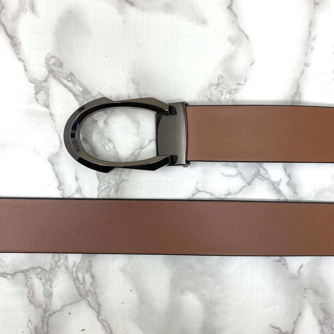 Signature C Logo Leather Belt For Unisex-UniqueandClassy