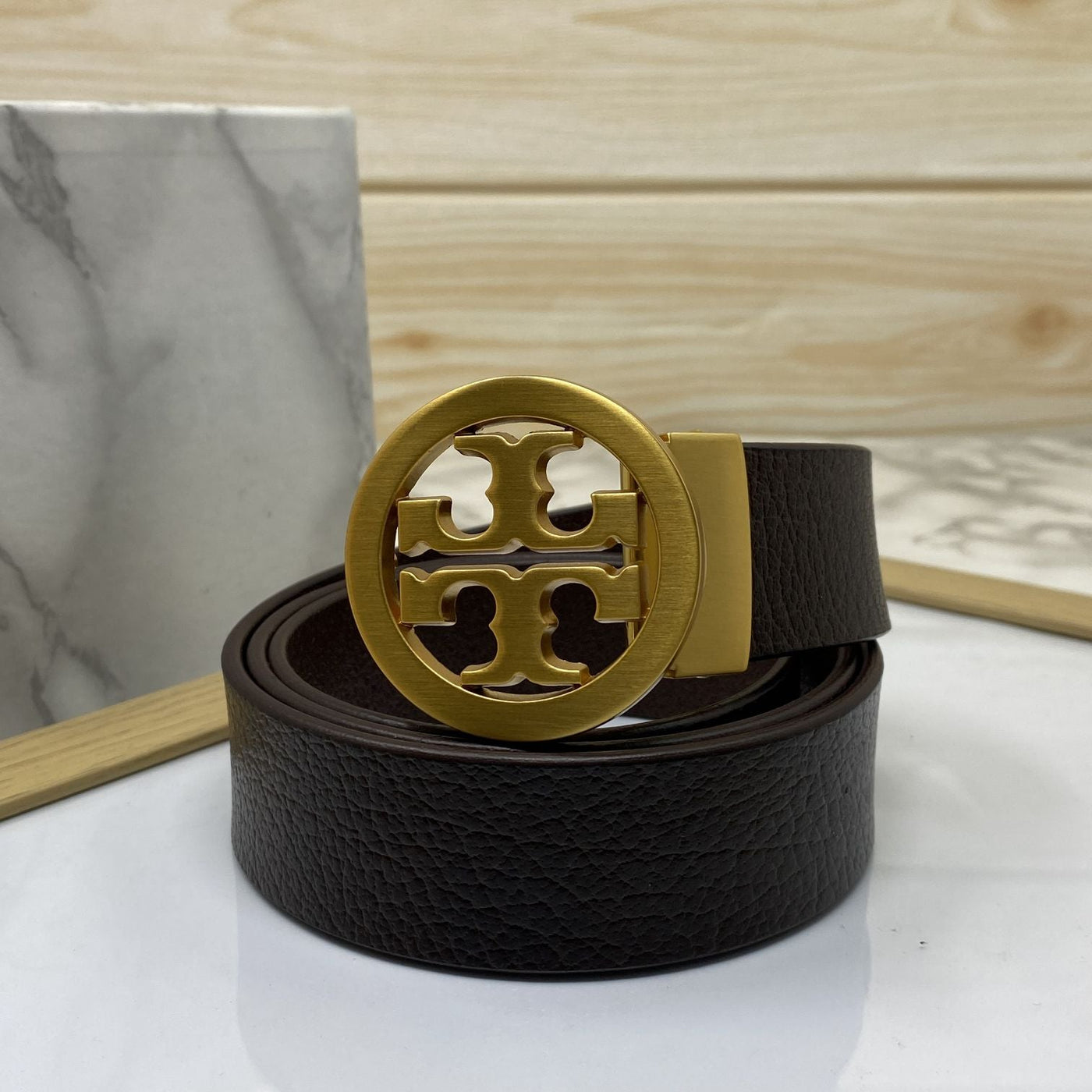 Classy Round Formal Leather Strap Belt-UniqueandClassy