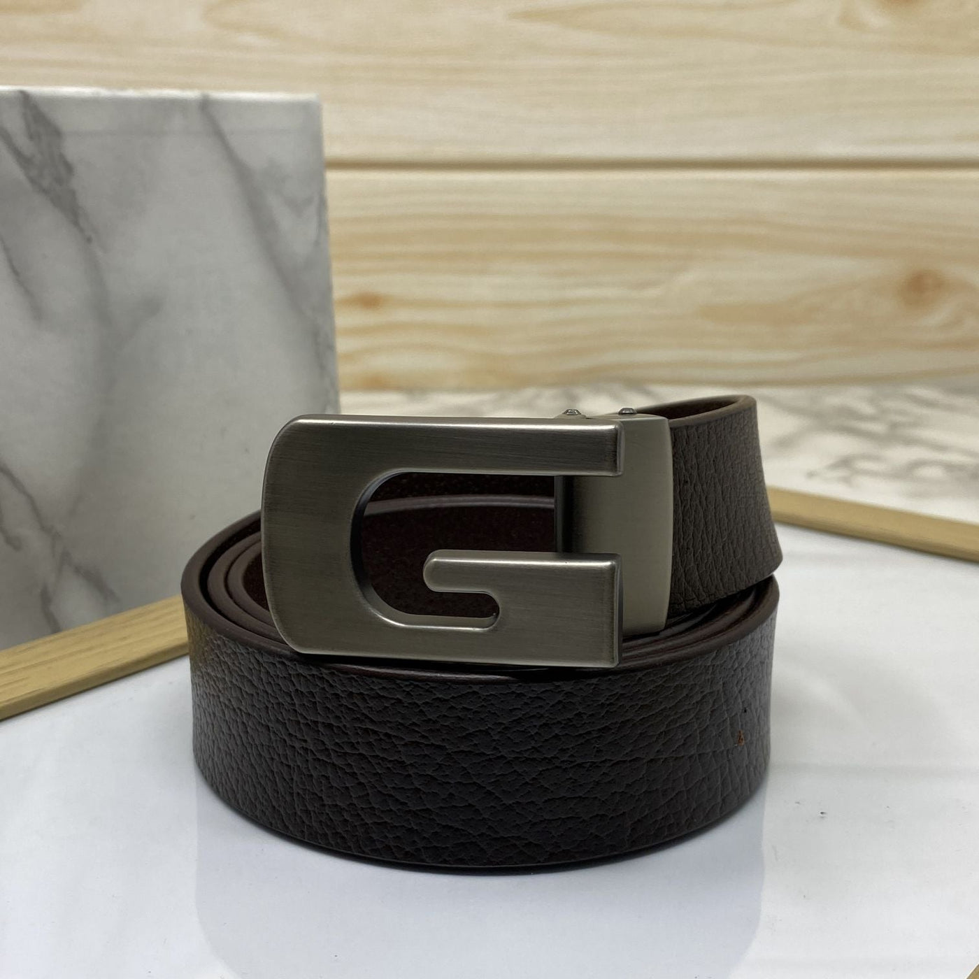 Metal  G-Shape Leather Strap Belt-UniqueandClassy