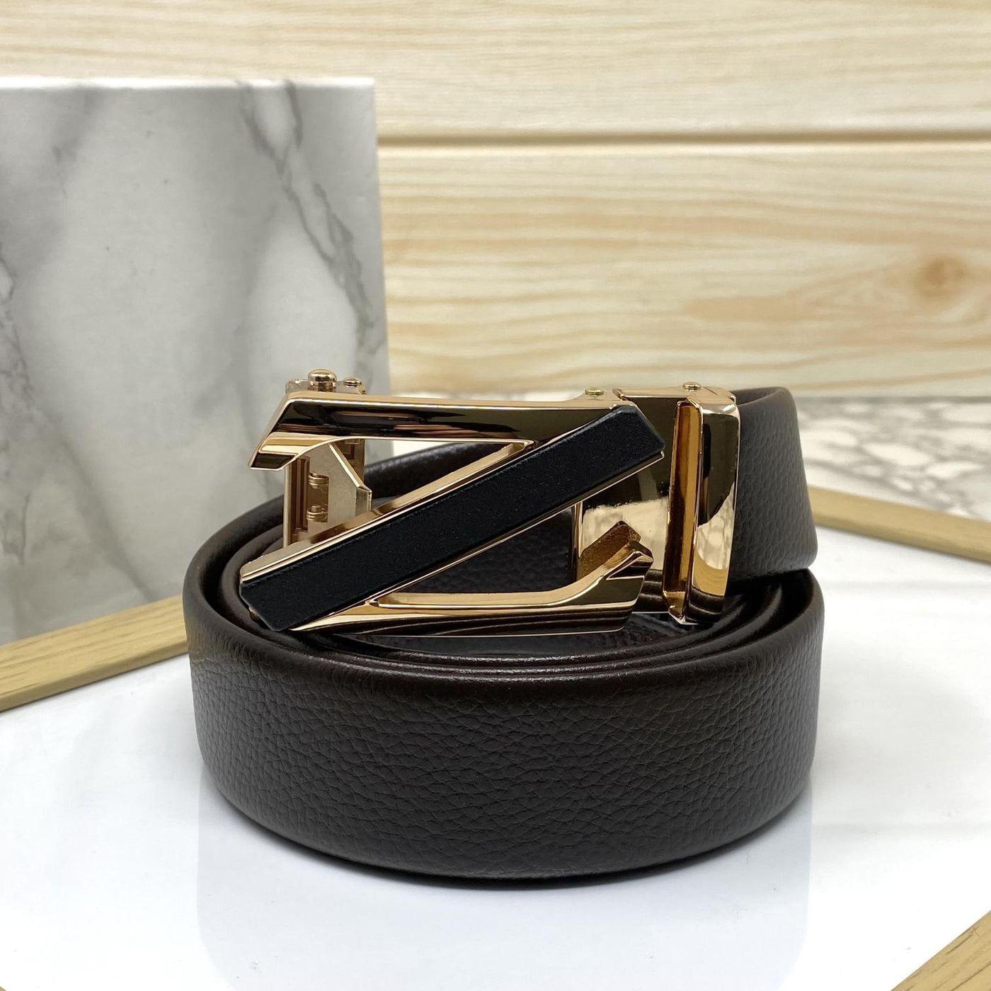 Casual Z-Shape Two Tone Adjustable Auto Belt For Men-UniqueandClassy