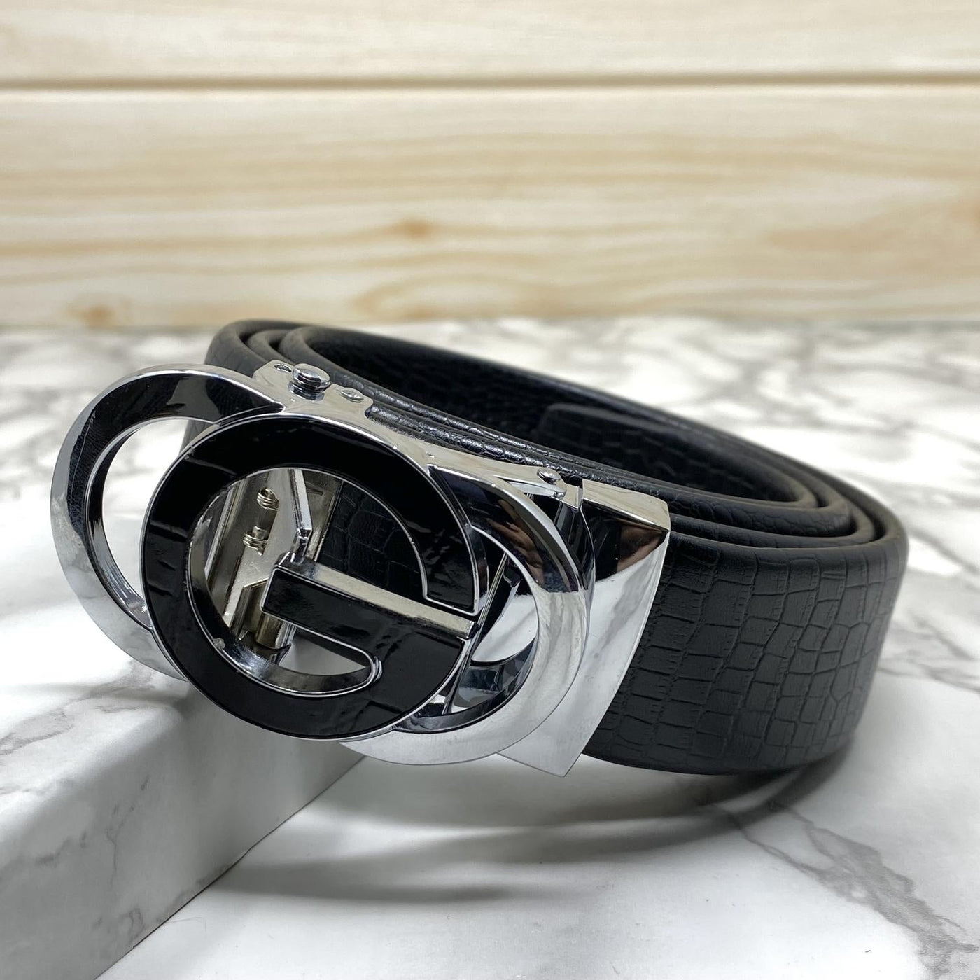 Tri G-Shape Casual Two Tone Adjustable Auto Belt For Men-UniqueandClassy