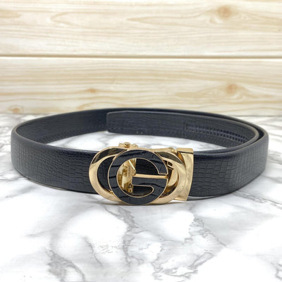 Tri G-Shape Casual Two Tone Adjustable Auto Belt For Men-UniqueandClassy