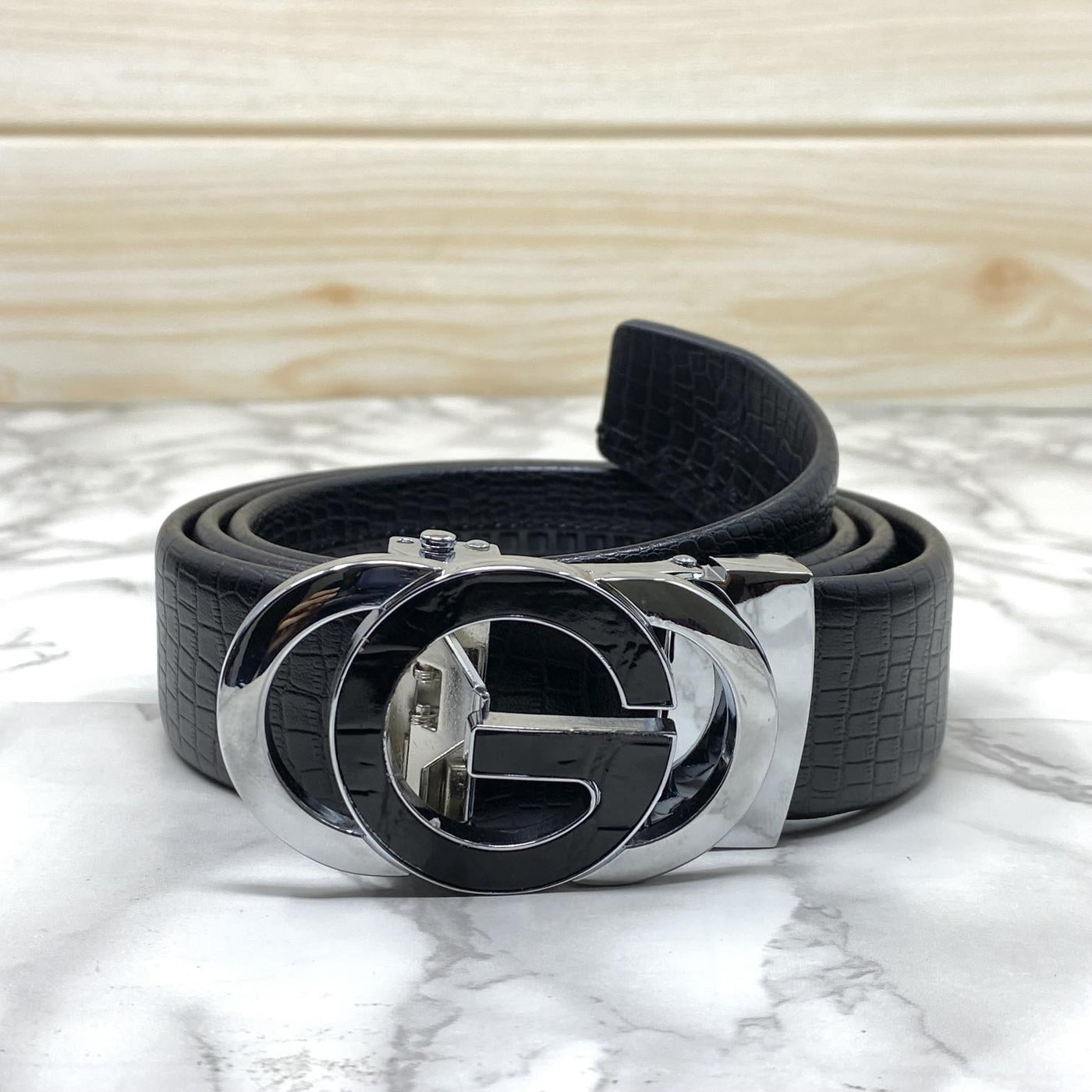 Tri G-Shape Casual Two Tone Adjustable Auto Belt For Men-UniqueandClassy